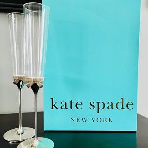 Kate Spade New York Grace Avenue Lenox Crystal Champagne Flute Set of 2